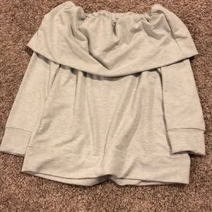 Off the shoulder sweater